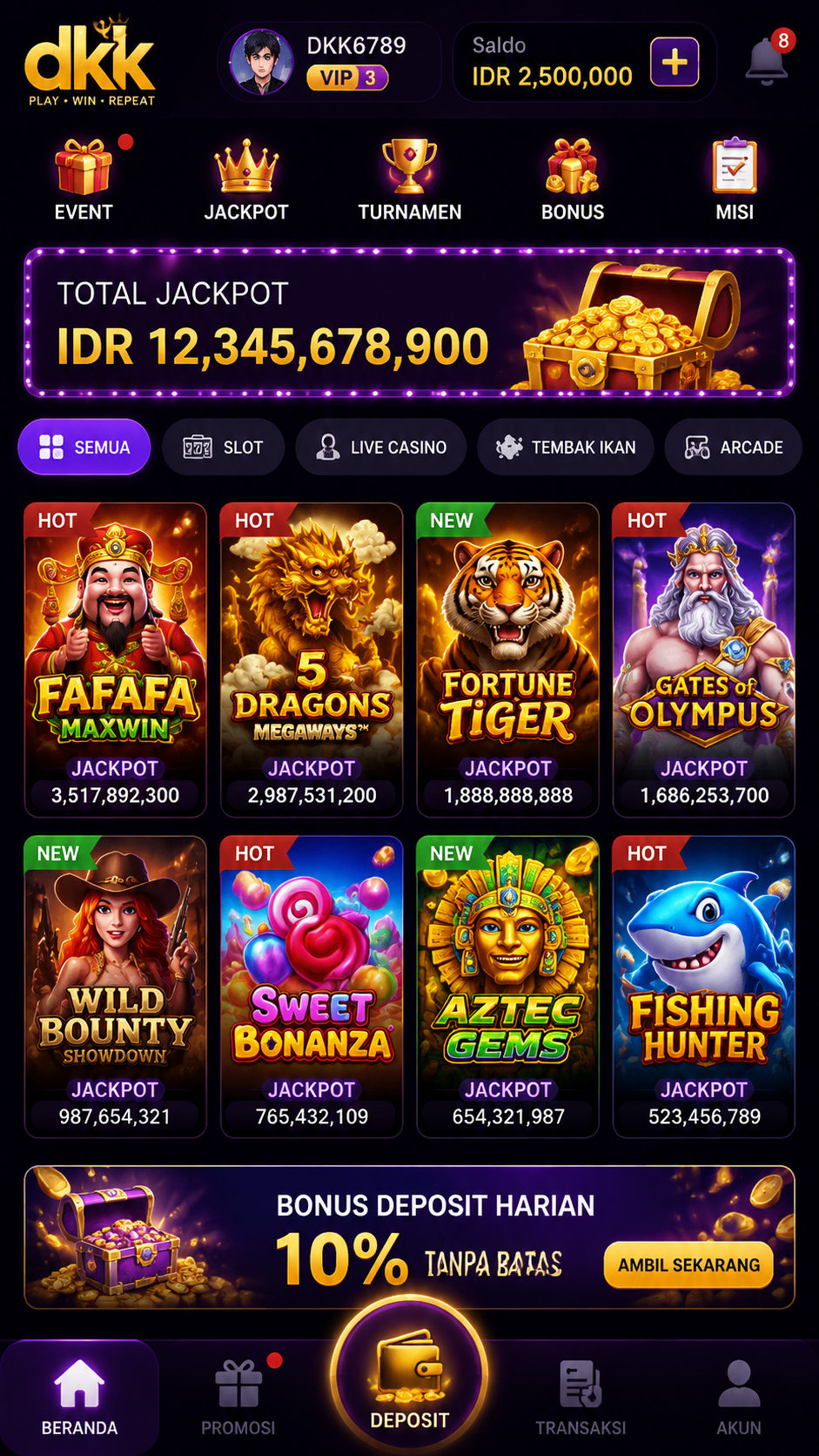 Screenshot 1 dkk